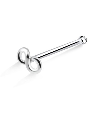 Infinity Silver Bone Nose Stud NSKD-382